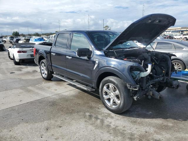 1FTEW1C53MKE51886 - 2021 FORD F150 SUPERCREW BLUE photo 4