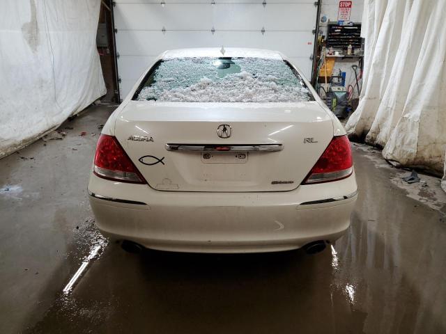 JH4KB16505C009474 - 2005 ACURA RL WHITE photo 6