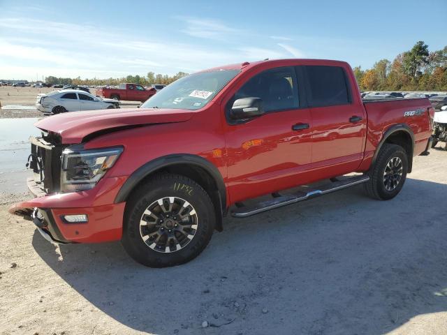 1N6AA1ED4MN535373 - 2021 NISSAN TITAN SV RED photo 1