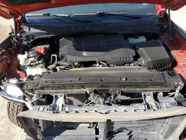 1N6AA1ED4MN535373 - 2021 NISSAN TITAN SV RED photo 11