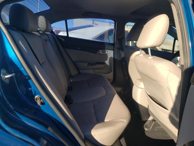 2HGFB2F95FH546482 - 2015 HONDA CIVIC EXL ლურჯი ფოტო 10