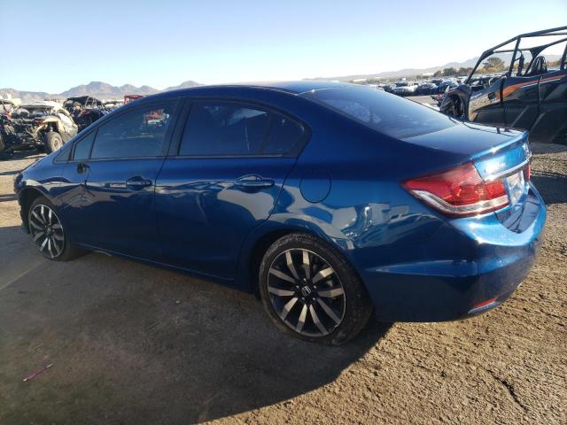 2HGFB2F95FH546482 - 2015 HONDA CIVIC EXL BLUE photo 2