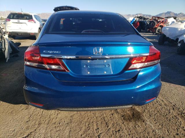 2HGFB2F95FH546482 - 2015 HONDA CIVIC EXL ლურჯი ფოტო 6