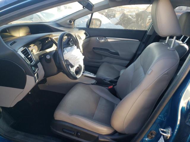 2HGFB2F95FH546482 - 2015 HONDA CIVIC EXL ლურჯი ფოტო 7