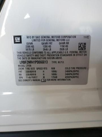 LRBFZNR41PD066013 - 2023 BUICK ENVISION ESSENCE WHITE photo 12