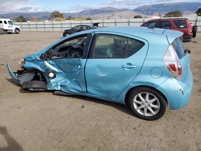 JTDKDTB34E1082533 - 2014 TOYOTA PRIUS C TURQUOISE photo 2