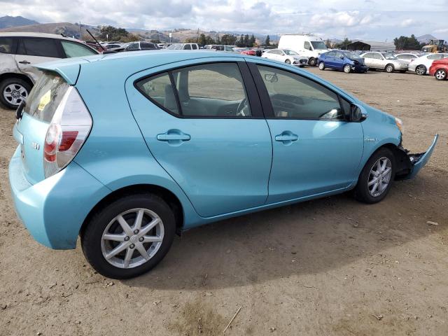 JTDKDTB34E1082533 - 2014 TOYOTA PRIUS C TURQUOISE photo 3