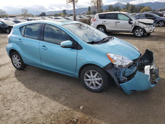 JTDKDTB34E1082533 - 2014 TOYOTA PRIUS C TURQUOISE photo 4