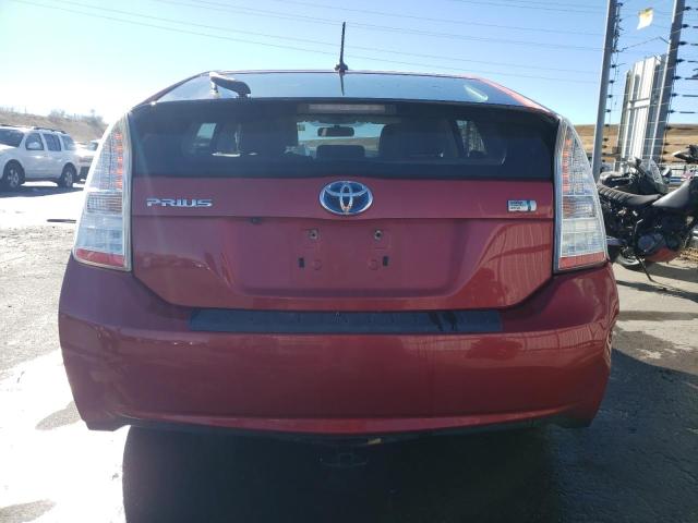 JTDKN3DU9A0118994 - 2010 TOYOTA PRIUS RED photo 6