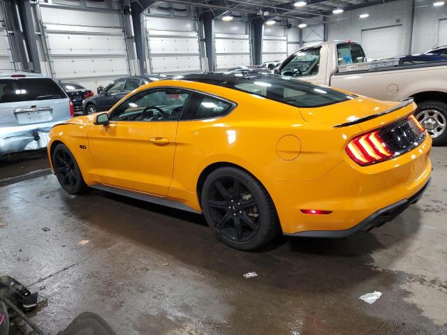 1FA6P8CF9K5130715 - 2019 FORD MUSTANG GT YELLOW photo 2