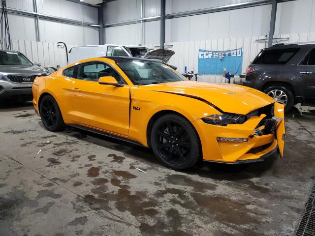 1FA6P8CF9K5130715 - 2019 FORD MUSTANG GT YELLOW photo 4