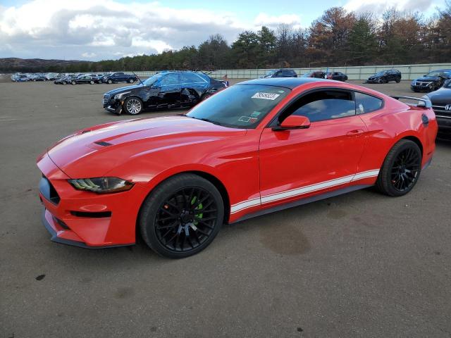 1FA6P8TH6J5129599 - 2018 FORD MUSTANG RED photo 1