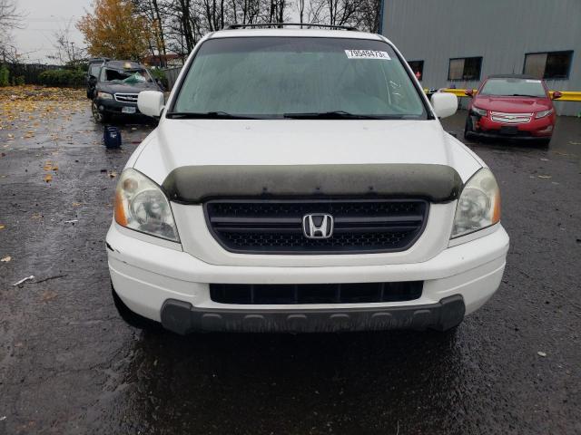 2HKYF185X4H581913 - 2004 HONDA PILOT EXL WHITE photo 5