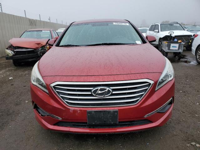 5NPE24AF1FH189781 - 2015 HYUNDAI SONATA SE RED photo 5