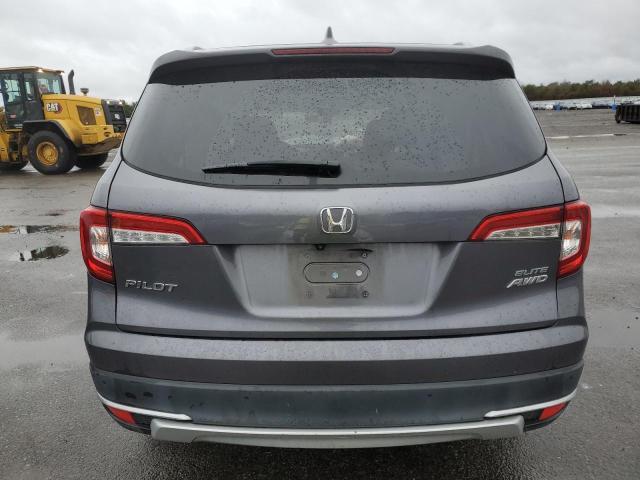 5FNYF6H09KB002777 - 2019 HONDA PILOT ELITE GRAY photo 6