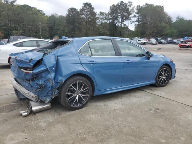 4T1G11AK3PU120682 - 2023 TOYOTA CAMRY SE NIGHT SHADE BLUE photo 3