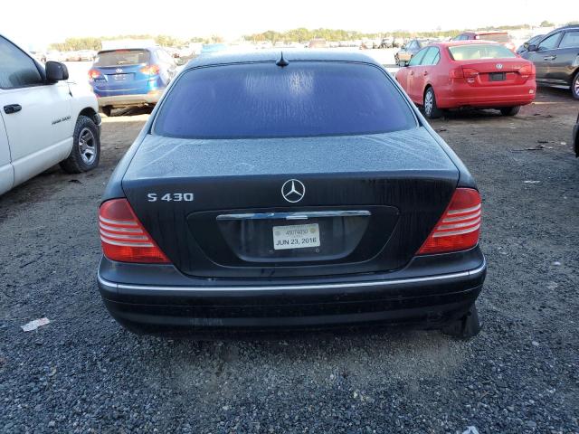 WDBNG70J04A429205 - 2004 MERCEDES-BENZ S 430 BLACK photo 6