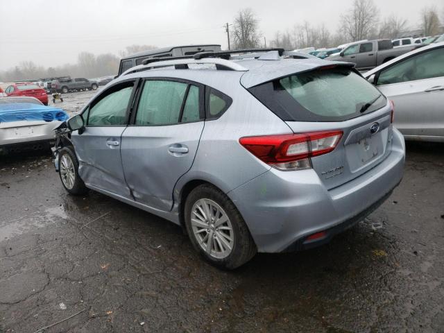 4S3GTAD63J3748073 - 2018 SUBARU IMPREZA PREMIUM PLUS SILVER photo 2