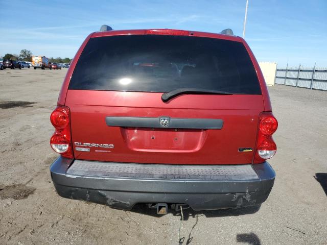 1D8HD68N88F112744 - 2008 DODGE DURANGO ADVENTURER RED photo 6