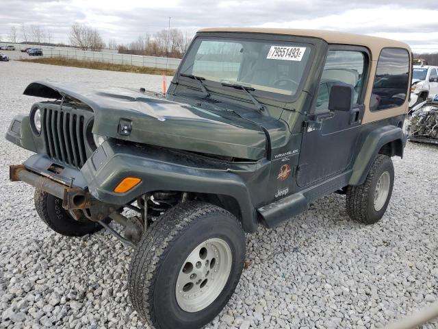 1J4FY49S9WP703539 - 1998 JEEP WRANGLER / SAHARA GREEN photo 1