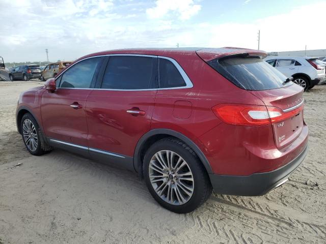 2LMTJ6LR1GBL71362 - 2016 LINCOLN MKX RESERVE RED photo 2