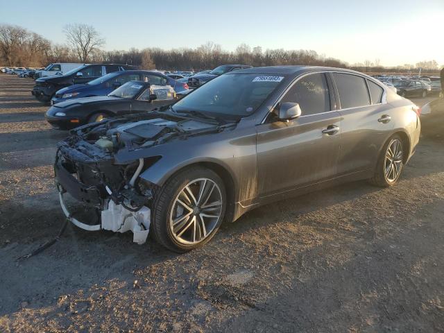 JN1BV7AR1EM695673 - 2014 INFINITI Q50 BASE GRAY photo 1