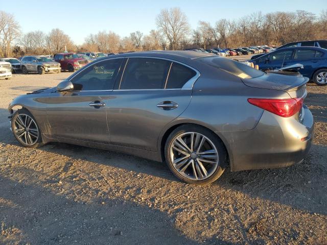 JN1BV7AR1EM695673 - 2014 INFINITI Q50 BASE GRAY photo 2