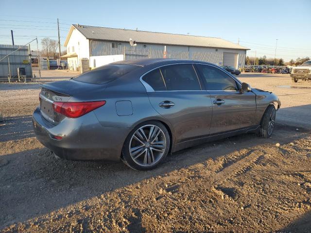 JN1BV7AR1EM695673 - 2014 INFINITI Q50 BASE GRAY photo 3