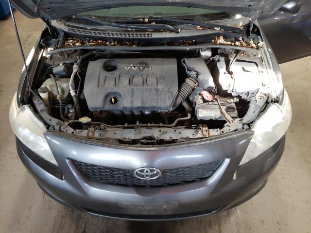 1NXBU4EE0AZ246951 - 2010 TOYOTA COROLLA BASE GRAY photo 11