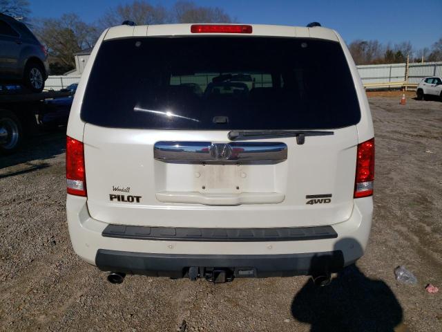 5FNYF4H94BB038007 - 2011 HONDA PILOT TOURING WHITE photo 6