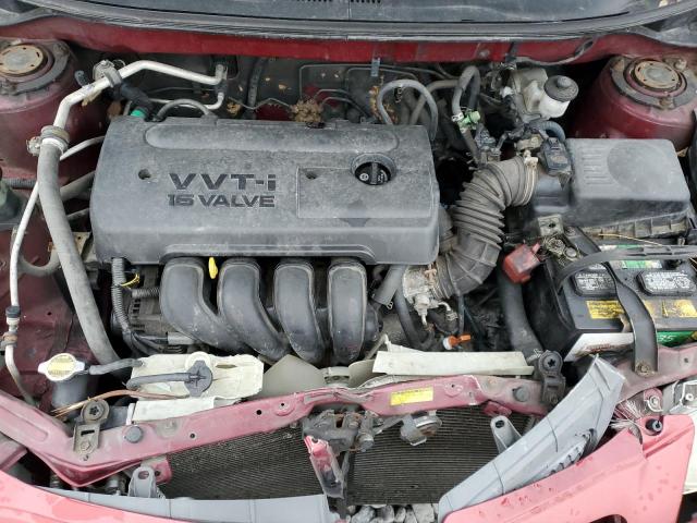 5Y2SL63845Z426328 - 2005 PONTIAC VIBE BURGUNDY photo 11