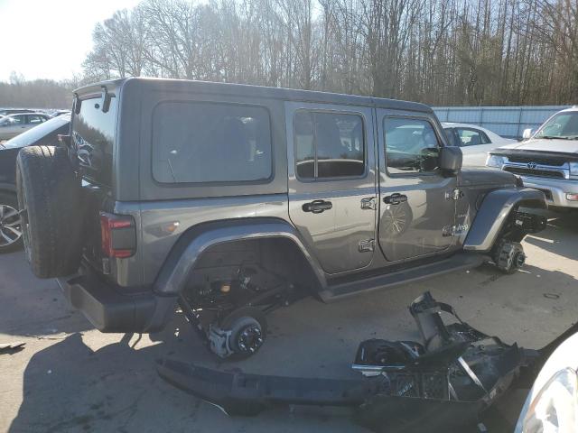 1C4JJXP61NW124271 - 2022 JEEP WRANGLER U SAHARA 4XE GRAY photo 3