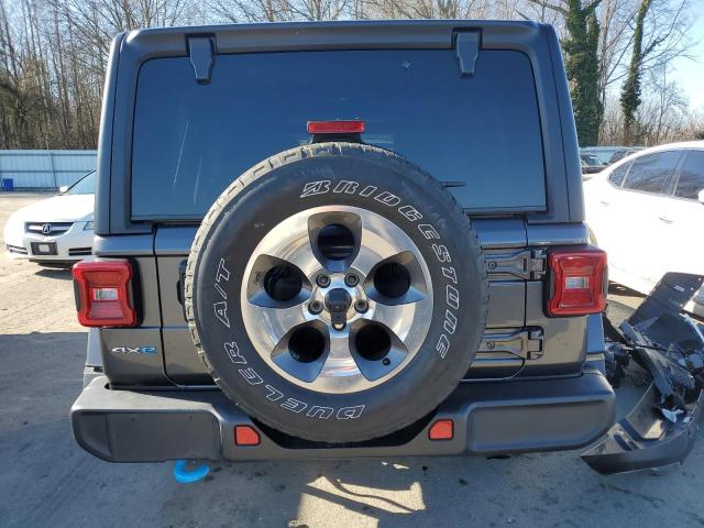 1C4JJXP61NW124271 - 2022 JEEP WRANGLER U SAHARA 4XE GRAY photo 6