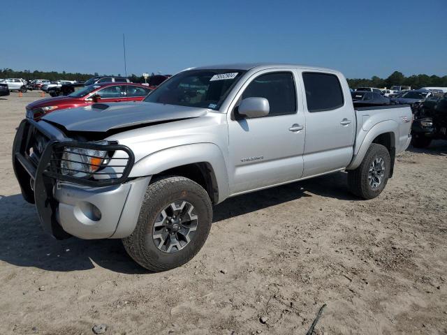 5TEJU4GNXAZ711188 - 2010 TOYOTA TACOMA DOUBLE CAB PRERUNNER SILVER photo 1
