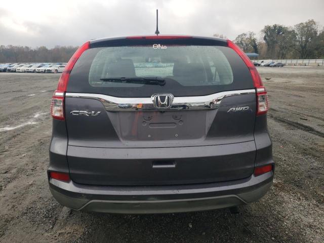 2HKRM4H33GH607590 - 2016 HONDA CR-V LX SILVER photo 6