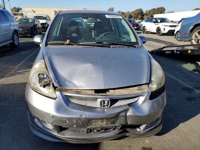 JHMGD37638S022717 - 2008 HONDA FIT SPORT SILVER photo 5