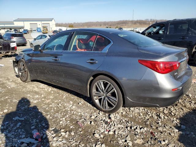 JN1BV7AR9FM397700 - 2015 INFINITI Q50 BASE GRAY photo 2