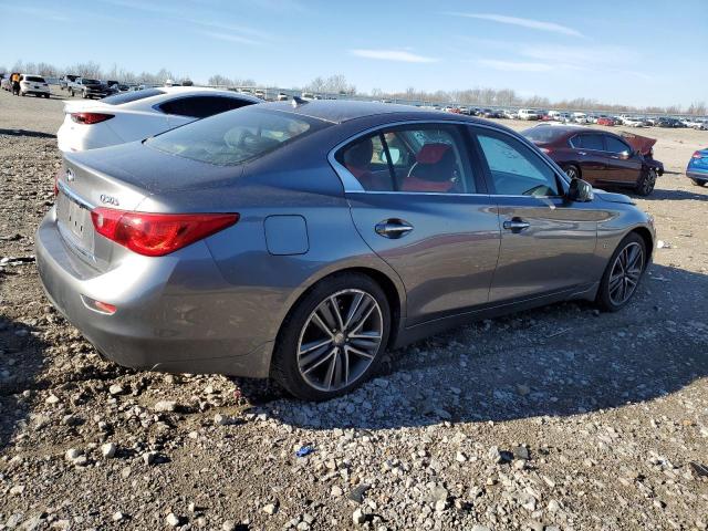 JN1BV7AR9FM397700 - 2015 INFINITI Q50 BASE GRAY photo 3