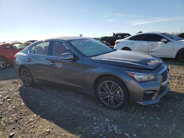 JN1BV7AR9FM397700 - 2015 INFINITI Q50 BASE GRAY photo 4