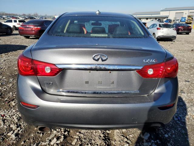 JN1BV7AR9FM397700 - 2015 INFINITI Q50 BASE GRAY photo 6