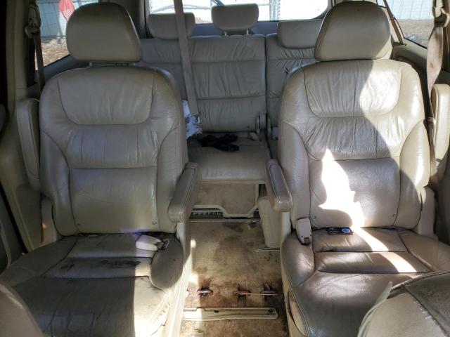 5FNRL38756B110361 - 2006 HONDA ODYSSEY EXL BURGUNDY photo 10