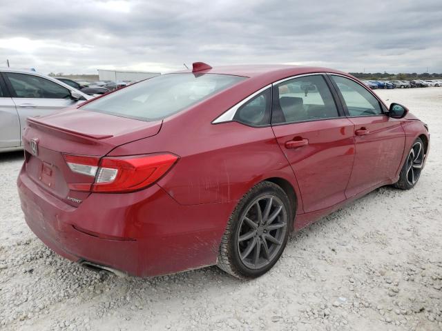 1HGCV1F31LA087025 - 2020 HONDA ACCORD SPORT RED photo 3