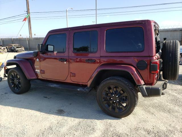 1C4JJXP62MW749552 - 2021 JEEP WRANGLER U SAHARA 4XE BURGUNDY photo 2