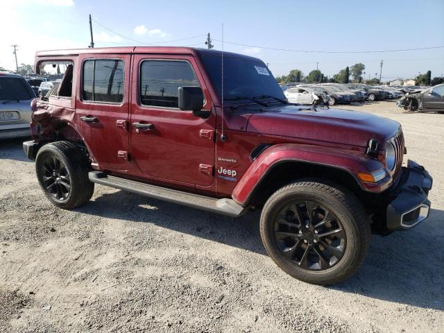 1C4JJXP62MW749552 - 2021 JEEP WRANGLER U SAHARA 4XE BURGUNDY photo 4