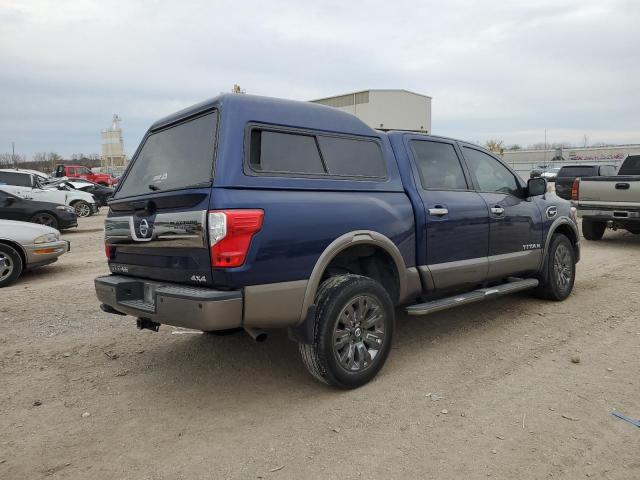 1N6AA1E54HN517289 - 2017 NISSAN TITAN SV BLUE photo 3