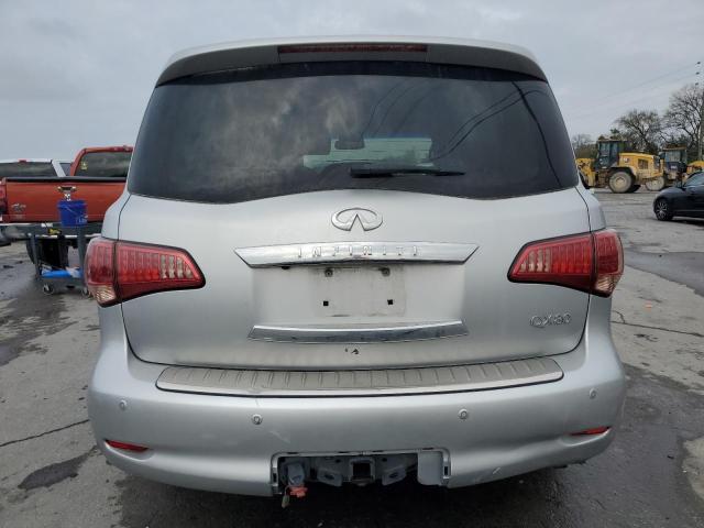 JN8AZ2NF8E9554008 - 2014 INFINITI QX80 SILVER photo 6