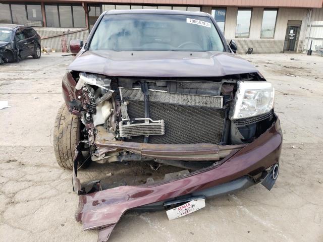 5FNYF4H63CB018595 - 2012 HONDA PILOT EXL MAROON photo 5