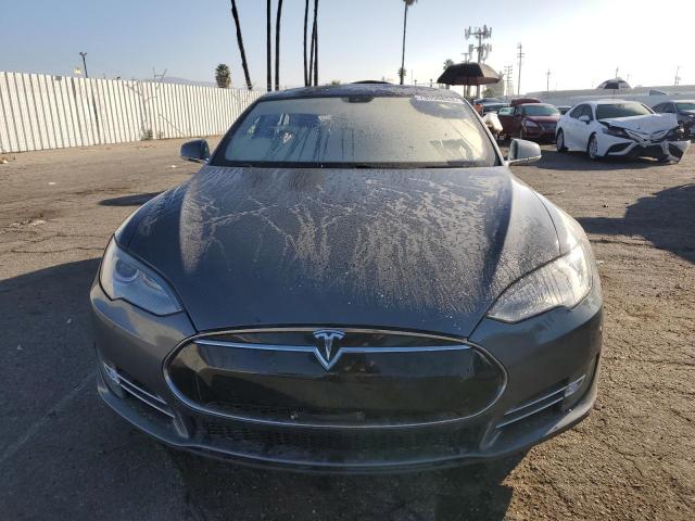 5YJSA1CNXDFP28886 - 2013 TESLA MODEL S GRAY photo 5