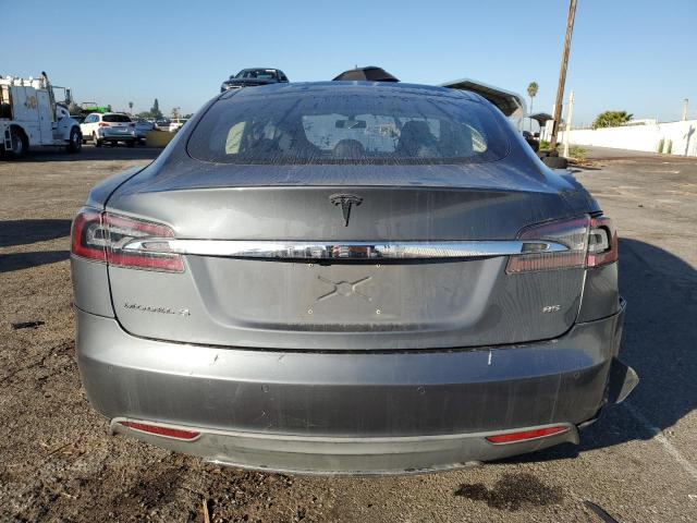 5YJSA1CNXDFP28886 - 2013 TESLA MODEL S GRAY photo 6