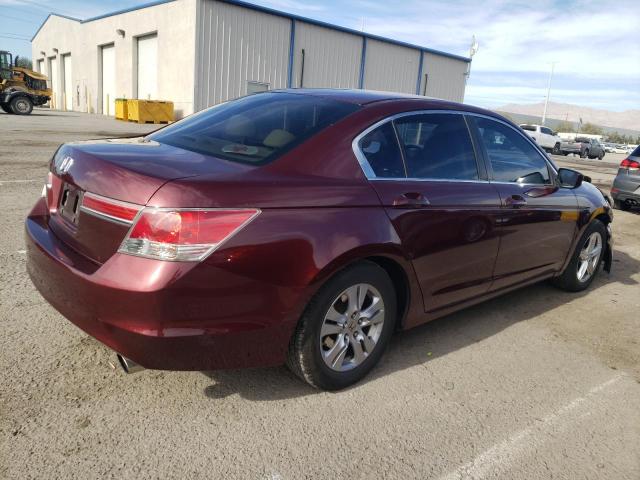 1HGCP2F40CA049522 - 2012 HONDA ACCORD LXP MAROON photo 3